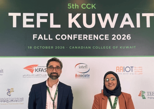 With President of TEFL Kuwait - Rana Khan